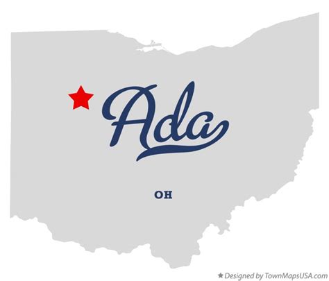 Map Of Ada Oh Ohio