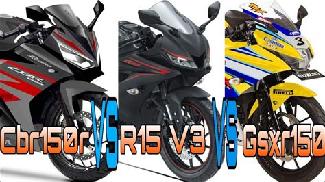 Honda Cbr R Vs Yamaha R V Vs Suzuki Gsxr Top Speed Youtube