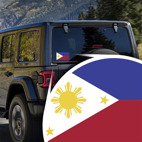 Buy Philippines Flag Vinyl Decal Sticker Pinoy Pilipinas Filippino