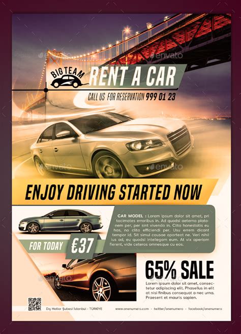 Rent A Car Flyer By Duruland Graphicriver