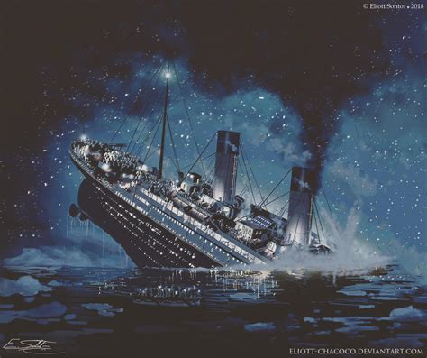 Painting Made By Me Titanic Sinking Titanic