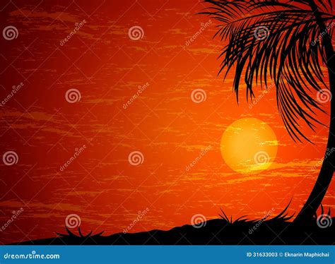 Beautiful Sunset Stock Illustration Illustration Of Sunrises 31633003