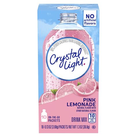 Crystal Light Lemonade Nutrition Label Crystal Light Pure Raspberry