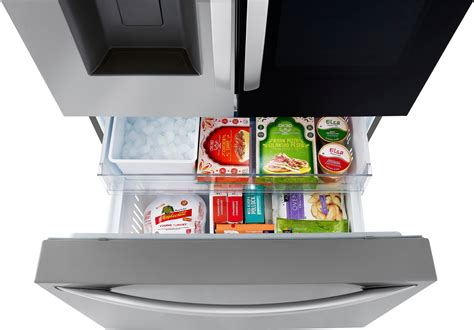 Lg Cu Ft French Door Counter Depth Smart Refrigerator With Instaview Stainless Steel