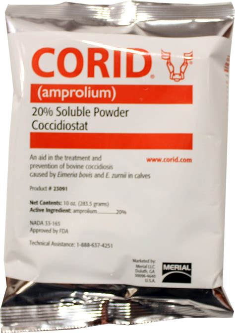 Merial Corid 20 Soluble Powder 10oz 350604230915 Ebay