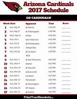 Pictures of Arizona Cardinals Preseason Schedule