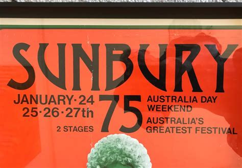 Buy 1975 Sunbury Rock Music Festival Poster From Prism Original Deco