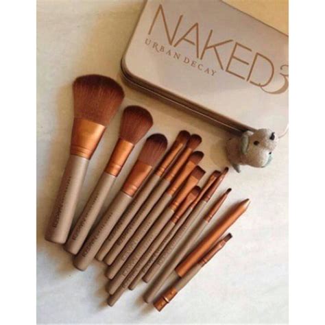 Jual Isi 12 Kuas Make Up Brush Naked 3 Naked3 Brush Set Kit Shopee Indonesia