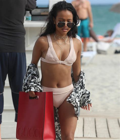 Karrueche Tran Karrueche Flaunts Bikini Body In Miami Bootymotiontv