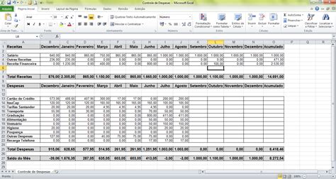 Como Criar Uma Planilha De Gastos E Despesas Para O Trabalho No Excel