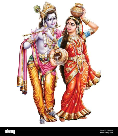 God Radhakrishna Indian Lord Krishna Indian Mythological Image Of