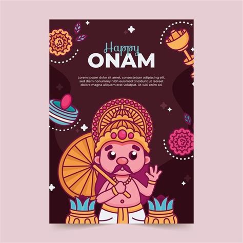 Most awaited harvest festival of kerala is here and people all over are ready to. Download Flat Onam Poster Concept for free in 2020 | Event ...