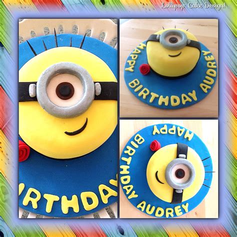 Minions cake design goldilocks / happy minion cake. Minion | Lollipop cake, Custom cakes, Cake design