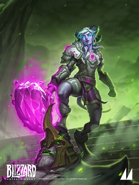 ArtStation Hearthstone Mercenaries Yrel Fantasy Creatures Art