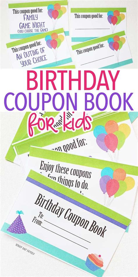 Holiday recipes christmas baking for kids. This Printable Birthday Coupon Book is the Best Gift for ...