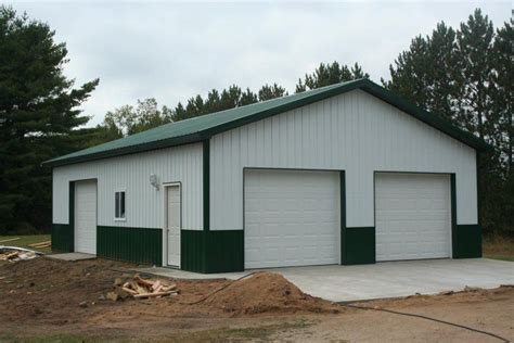 Ground snow load with a 105 wind speed based upon the 2012 code pole barn style garage | Pole Barn Blueprints and Garage ...
