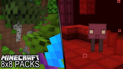Best 8x8 Texture Packs • Minecraft Fps Boost Resource Packs Youtube