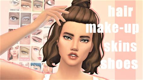 Sims 4 Maxis Match Hair Vixella Skin Details Horjeans