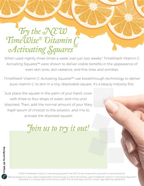 wow mary kay s® new vitamin c squares are a beauty industry first qt office® blog free mary