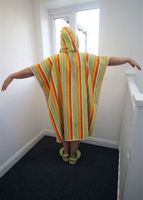 Making Your Own Beach Towel Poncho From Two Towels Clobber Creations