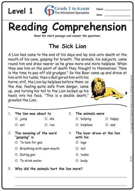 Free printable reading comprehension worksheets for grade 2. unseen passage for class 2 - Google Search | Worksheets ...
