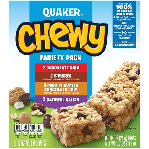 Quaker Chewy Granola Bars Variety Pack 670 Oz Shop Your Way