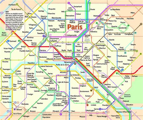 Metropolitana Di Parigi Mappa Ad Alta Risoluzione Metropolitana Di