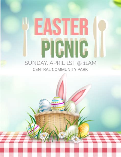 Easter Picnic Template Postermywall