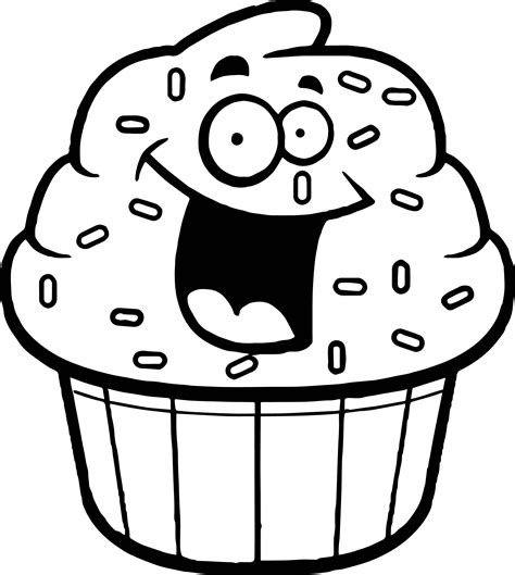 Cupcakes Clipart Black And White Free Download On Clipartmag