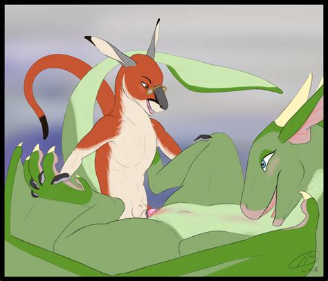 Rule 34 2018 Anthro Balls Claws Clb Dragon Duo Erection Female Feral Fur Interspecies Kangaroo