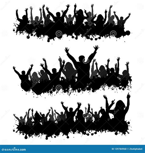Put Your Hands Up Party People Stock Vector Illustration Of Design