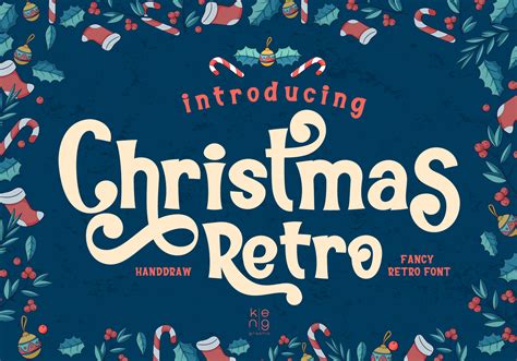 Christmas Retro Font By Keng Graphic · Creative Fabrica