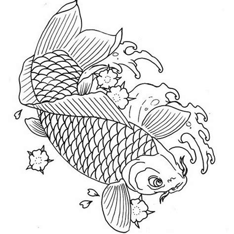 Free Printable Tattoo Stencils Koi Fish Tattoo Stencils Koi Fish
