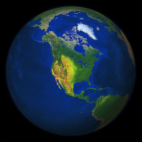 Digital Globe Image North America 550 The World Of