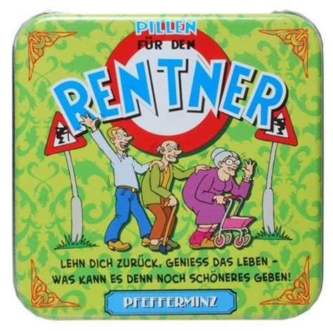 Welche möglichkeiten der erwerbstätigkeit gibt es danach? Pfefferminz-Pillen-Rentner-Geschenk-Ruhestand-Bonbons ...