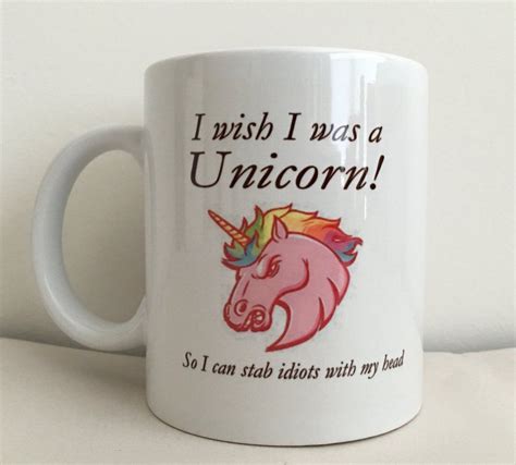 Funny I Wish I Was A Unicorn Coffee Mug Funny Coffee Mugs Coffee Humor