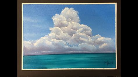 161 How To Paint Cumulus Clouds For Beginners Acrylic Youtube