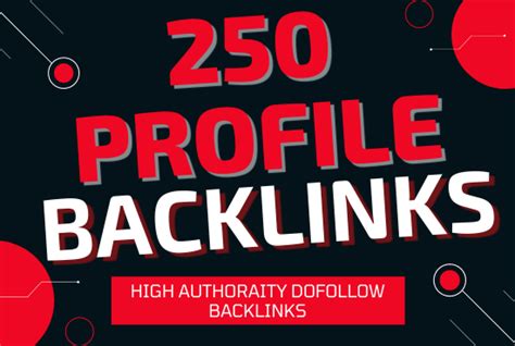 I Will Build 250 High Quality Profile Backlinks Manually For 30