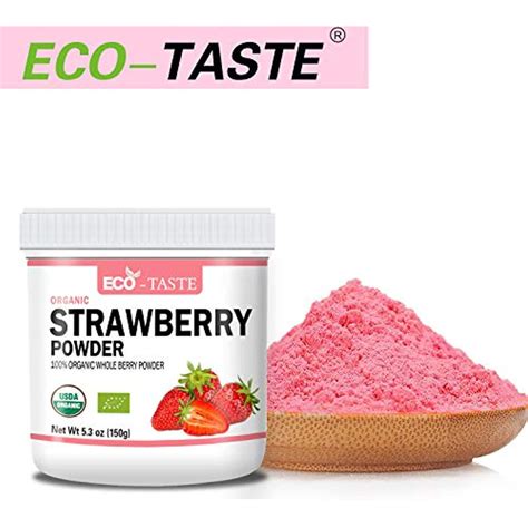 Organic Strawberry Powder 53oz150g Natural Freeze Dried Fruit