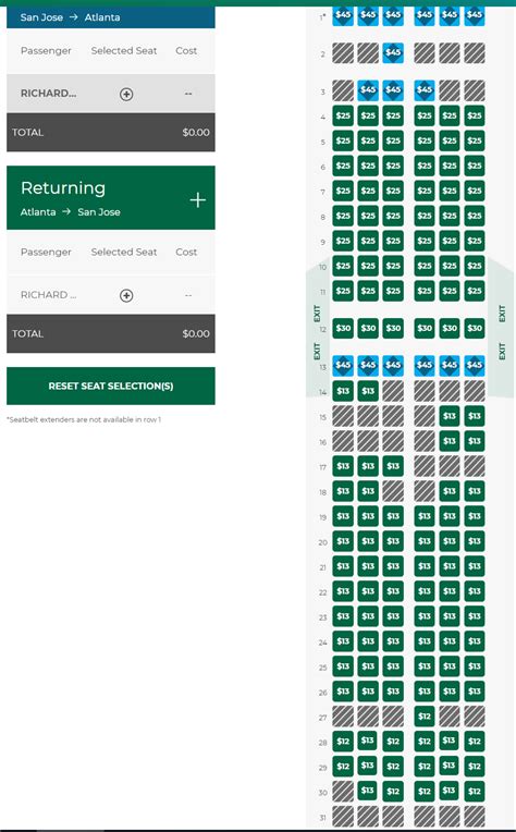 Frontier Airlines Seating Selection Elcho Table