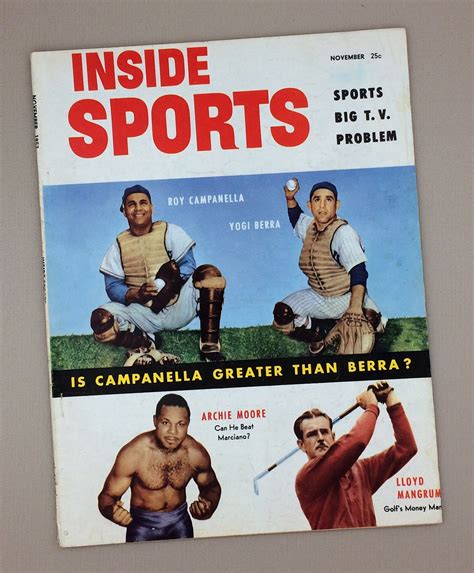 inside sports magazine november 1953
