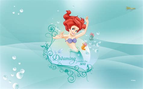 Dreaming Under The Sea Little Mermaid Wallpaper Disney Wallpaper