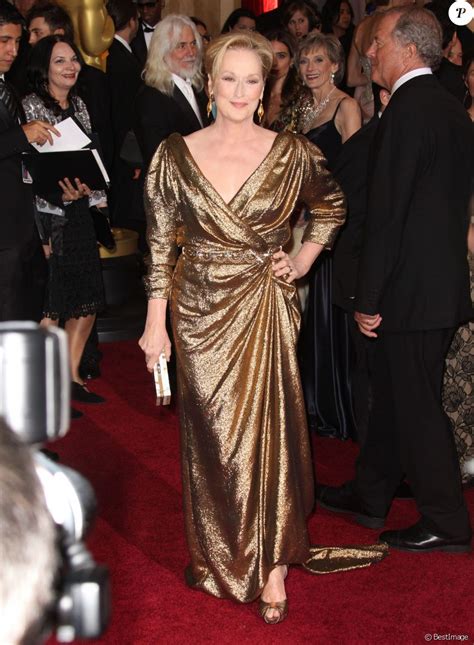 Lactrice Meryl Streep Lors De La 84e Cérémonie Des Oscars à Los