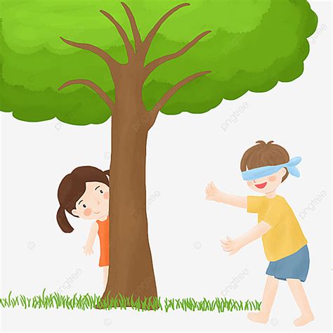 Hide And Seek Boy Girl Png Transparent Clipart Image And Psd File For