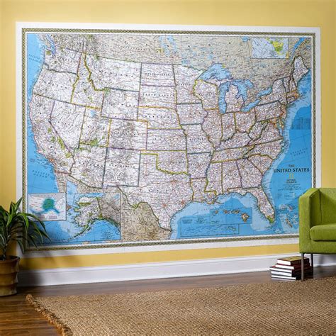 Classic Edition Us Wall Maps Wall Maps United States Map Framed Maps Images And Photos Finder