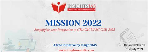 Mission 2022 Simplifying Your Preparation To Crack Upsc Cse 2022