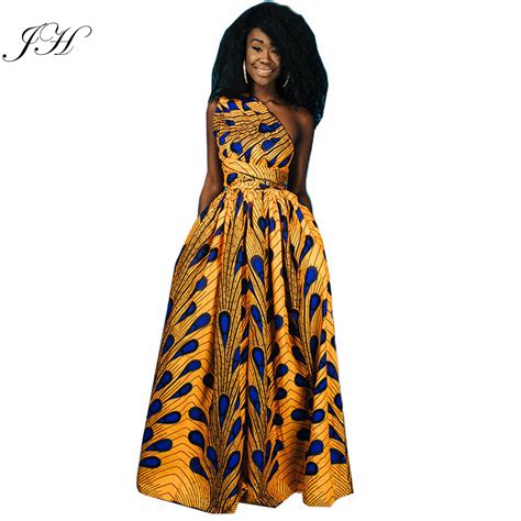 Hot Selling Sexy Maxi Peacock Printed African Kitenge Dress Designs