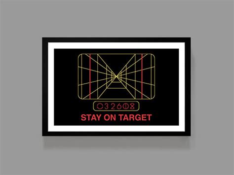 Star Wars Poster Stay On Target Print Funny Bathroom Etsy Uk