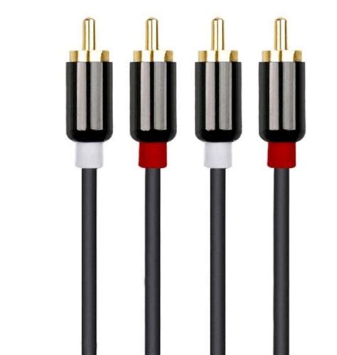 2 Rca Mm Stereo Audio Cable 24k Gold Plated Copper Core 2rca Male