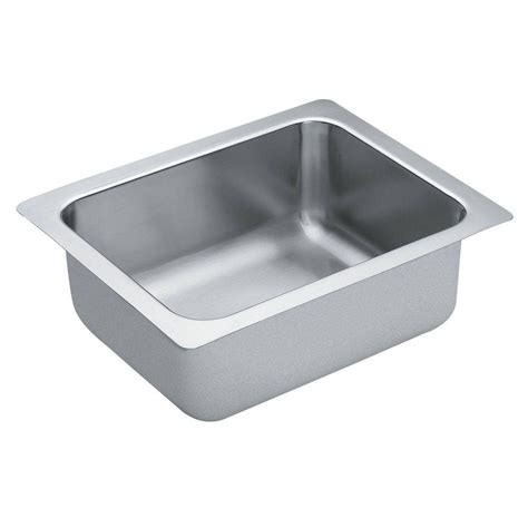 Stainless finish coordinates with today's popular kitchen appliances and compatible with moen composite sinks, this drain assembly combines reliable performance with low maintenance. MOEN 1800 Series Undermount Stainless Steel 16 in. Single ...